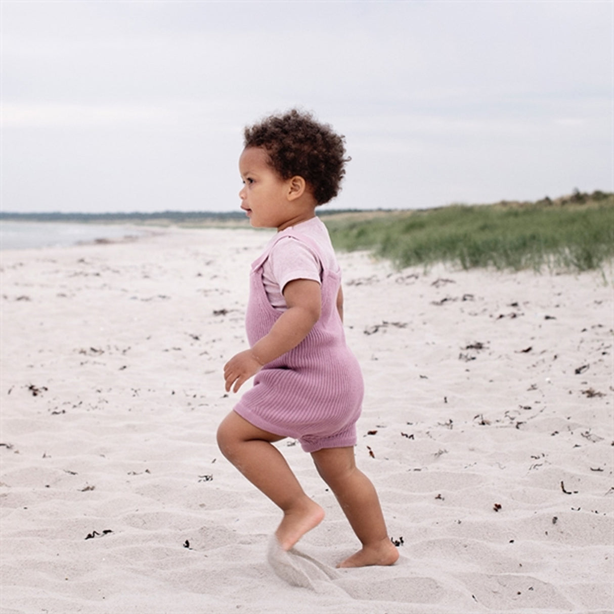 Serendipity Mauve Baby Knit Texture Overall 3