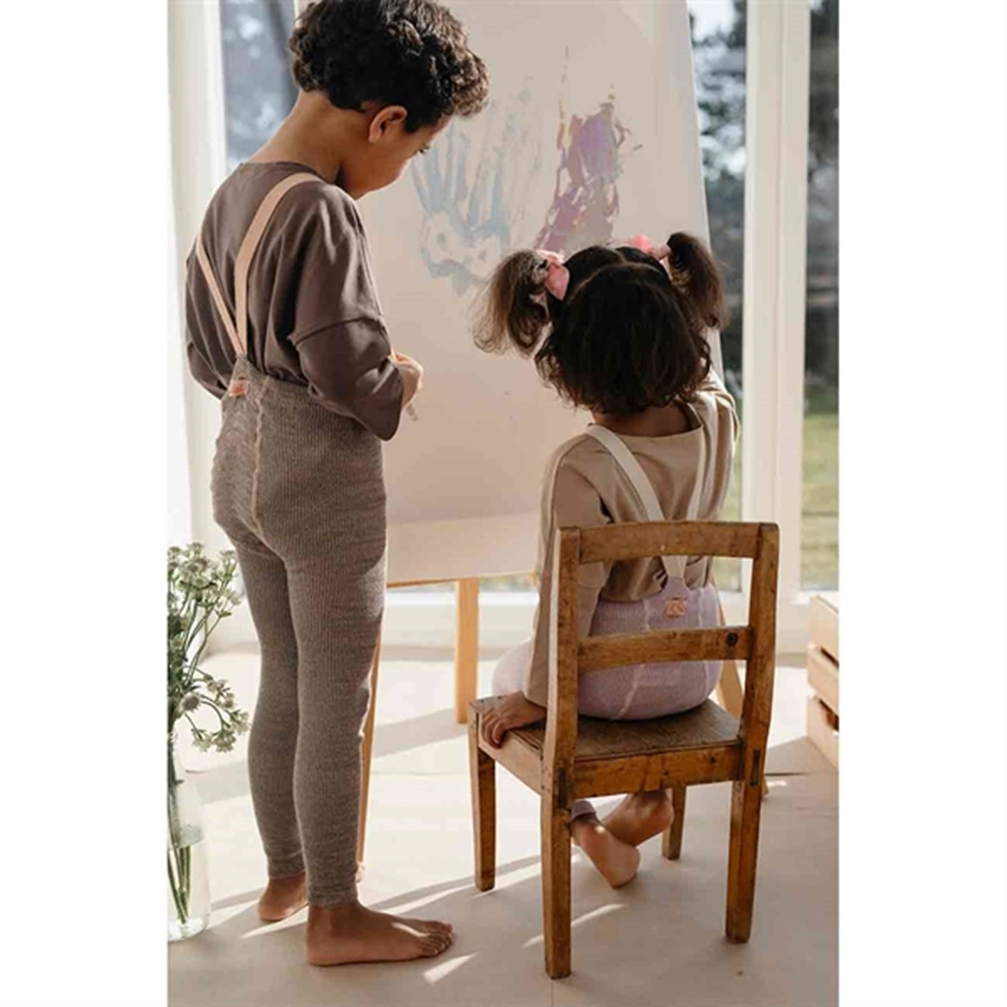 Silly Silas Footless Tights Creamy Lavender