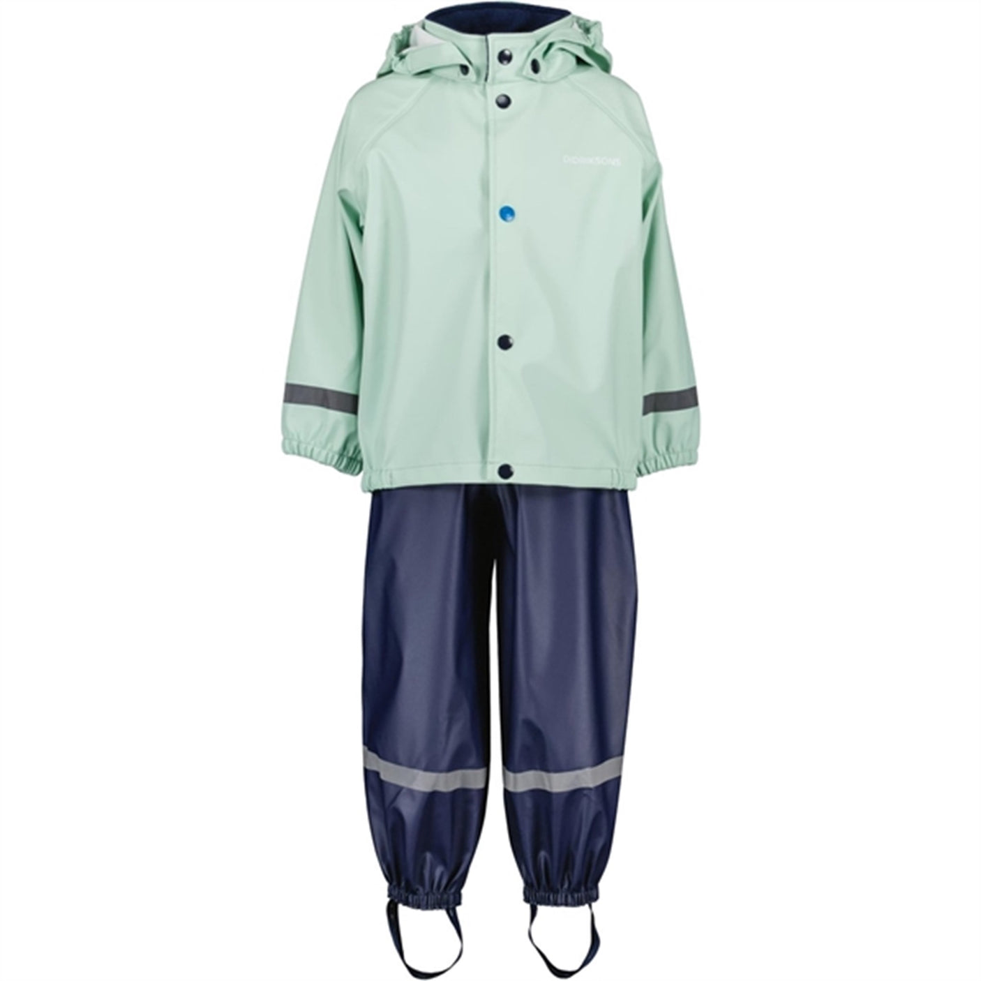 Didriksons Pale Mint Slaskeman Kids Rainwear