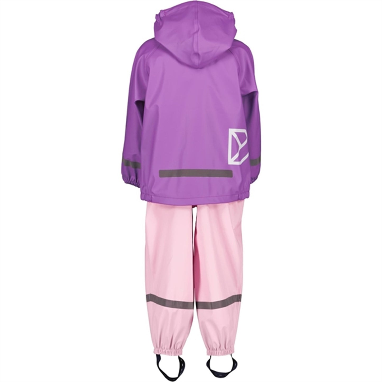 Didriksons Tulip Purple Slaskeman Kids Rainwear