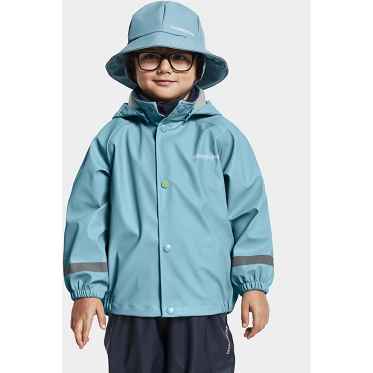 Didriksons Slaskeman Blue Wash Rain Set
