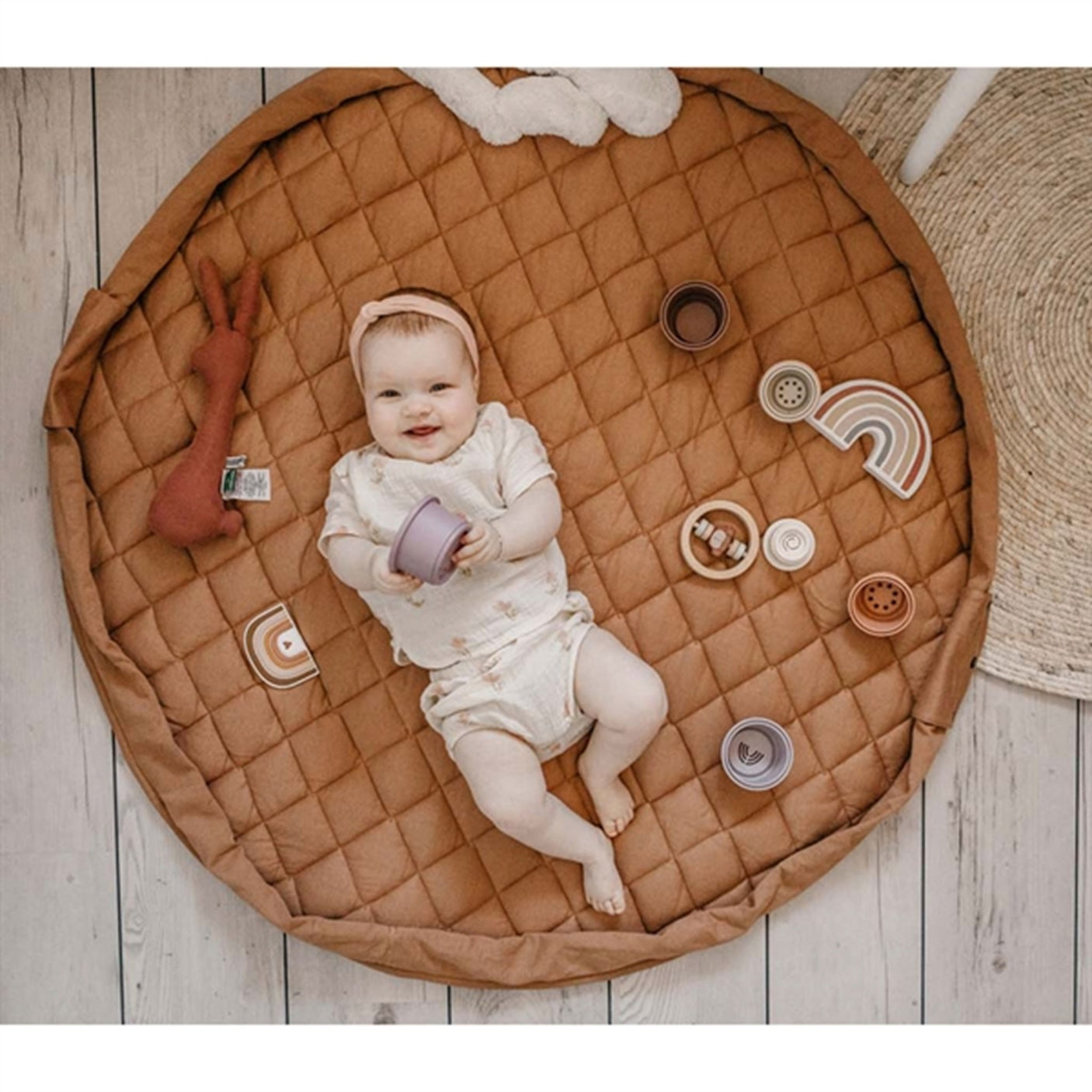 Play&Go 2-in-1 Play Mat Soft Organic Tawny Brown