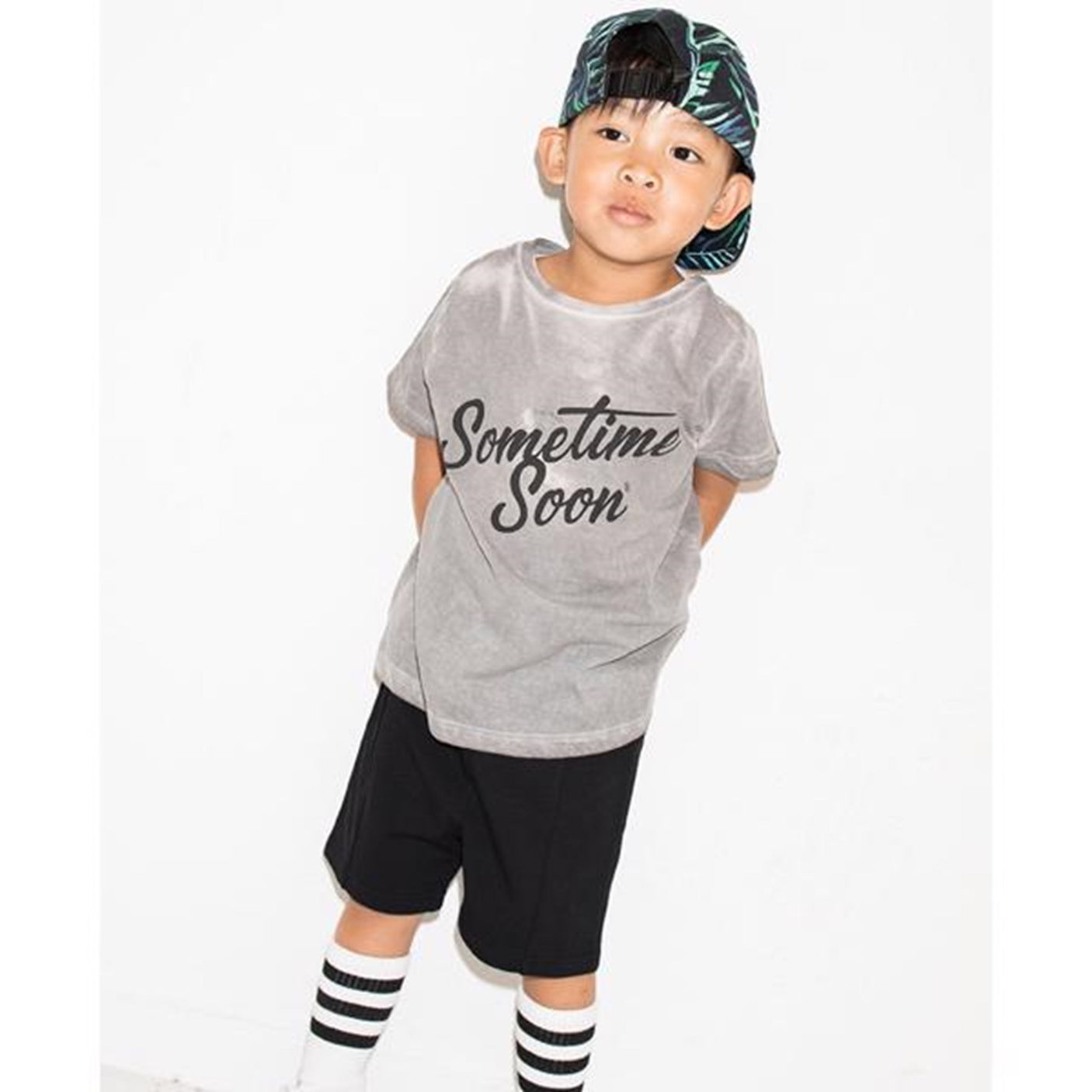 Sometime Soon Sometime T-shirt Grey Melange 3
