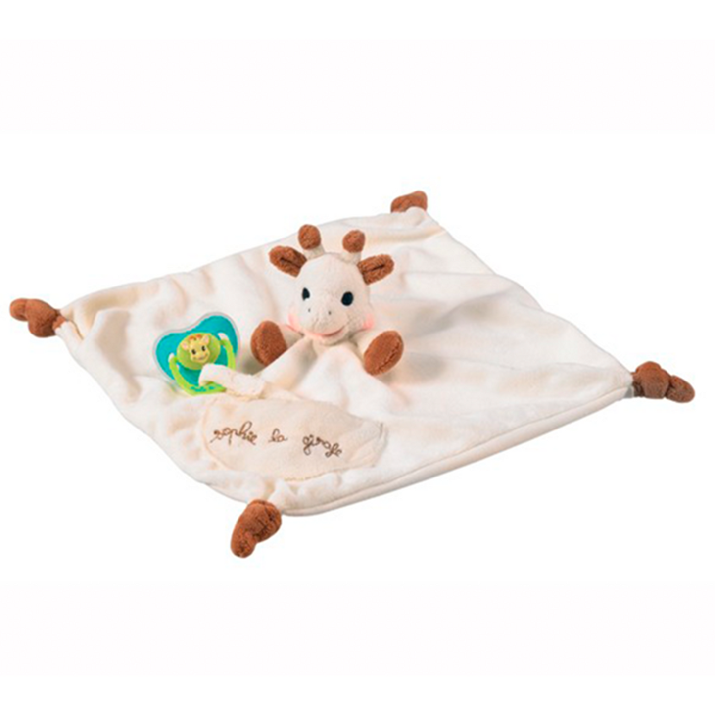 Sophie la Girafe Comforter w. Soother Holder