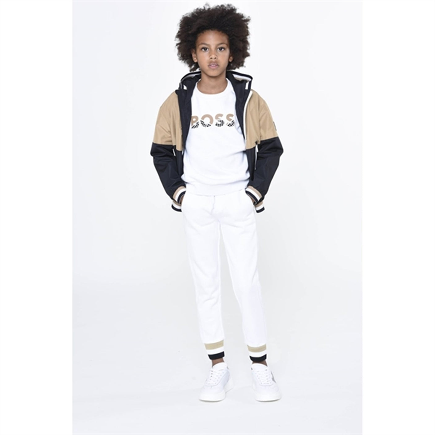 Hugo Boss Hooded Windbreaker Black