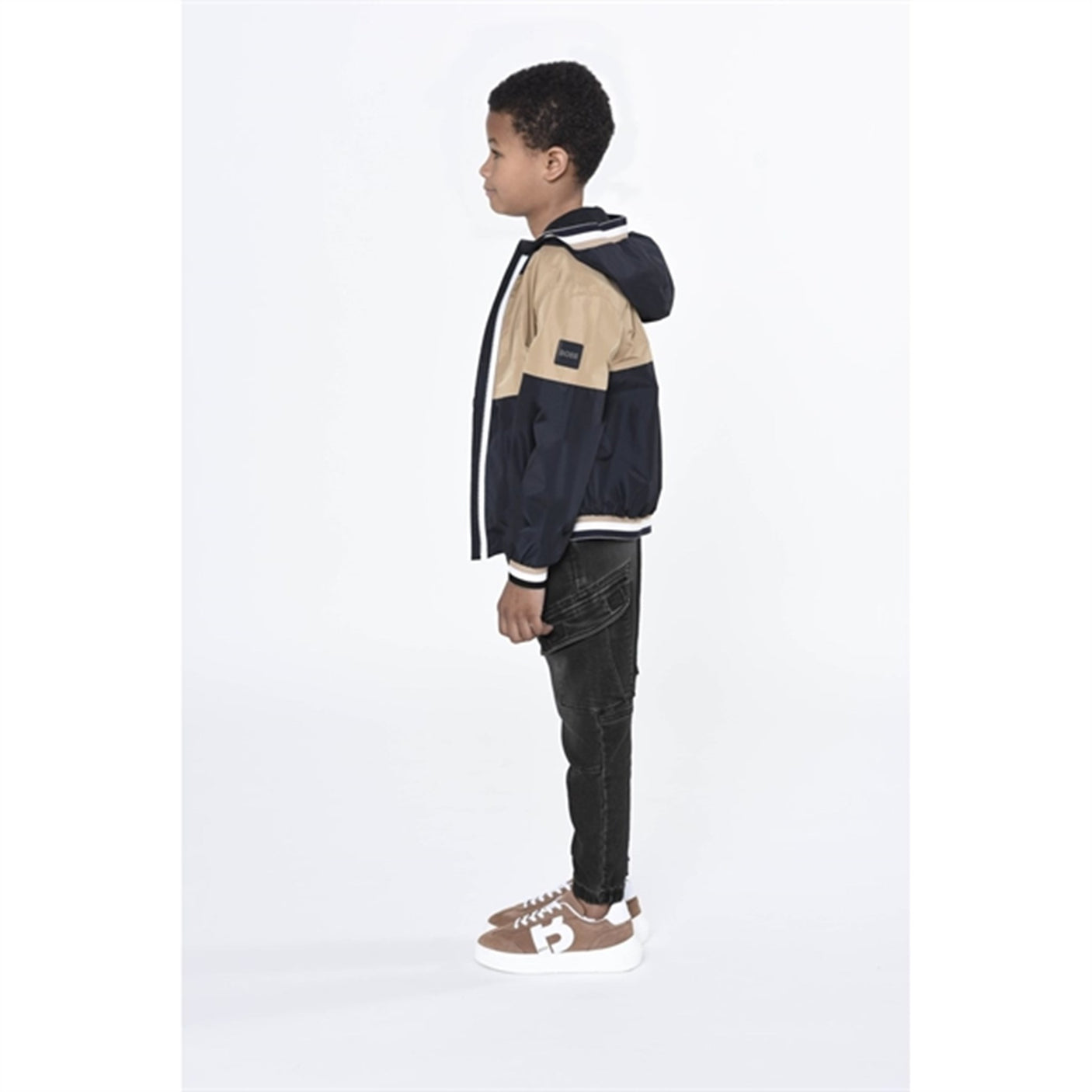 Hugo Boss Hooded Windbreaker Black