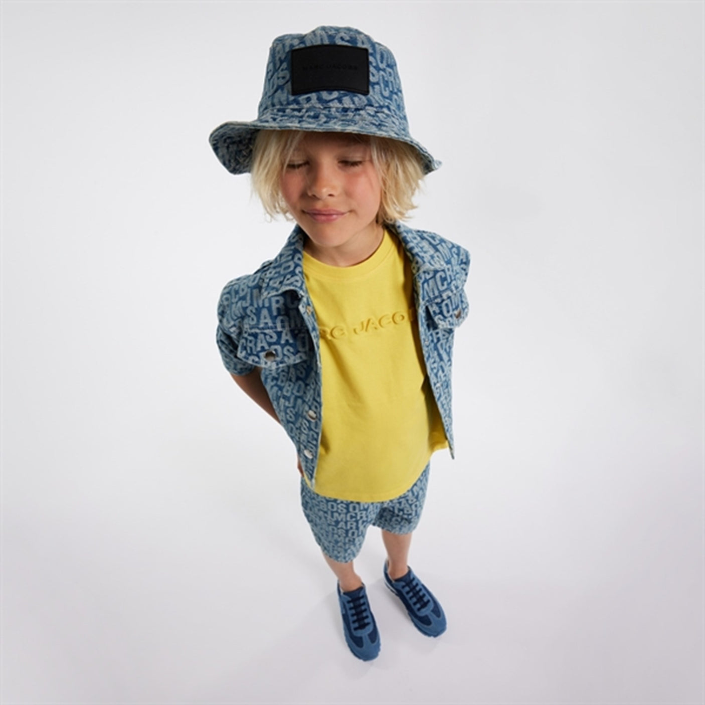 Little Marc Jacobs Denim Blue Bucket Hat