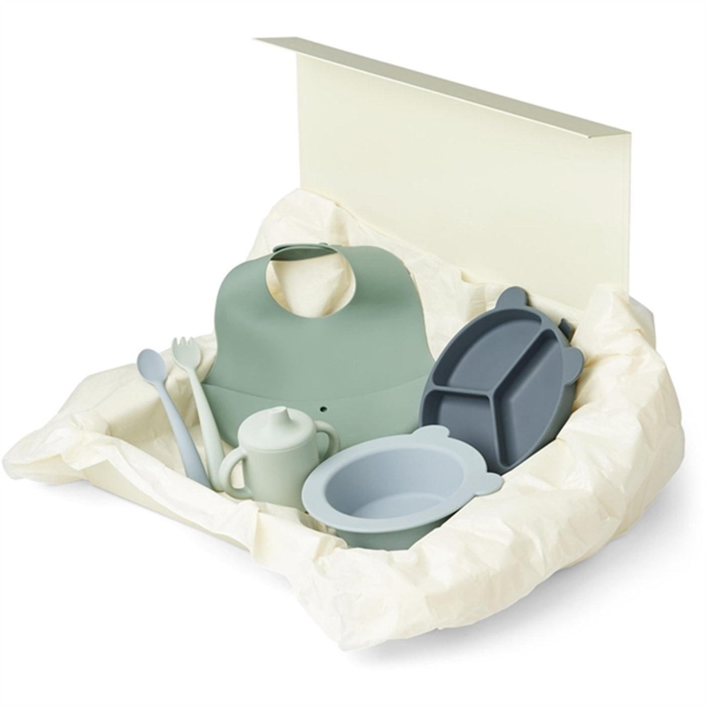 Liewood Stina Dinner Set Mr Bear/Dusty Mint Multi Mix