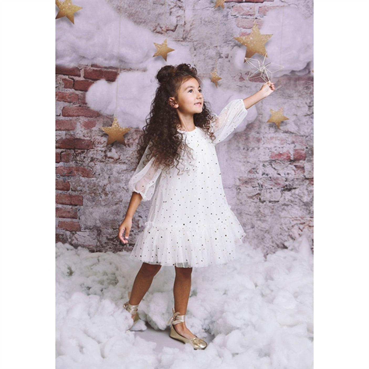 Dolly by Le Petit Tom Empress Tulle Dress Off White