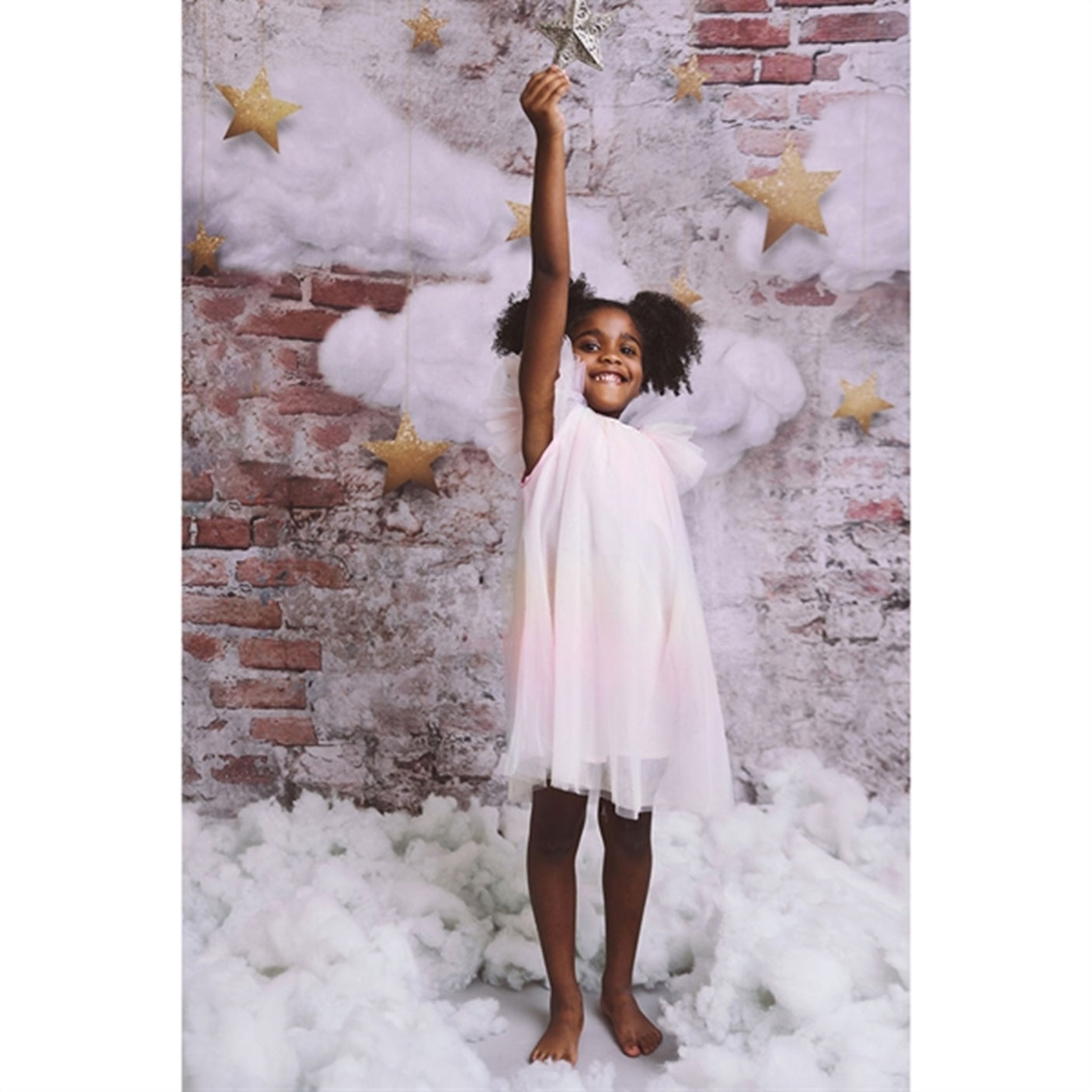 Dolly by Le Petit Tom Fairy Tulle Dress Rainbow