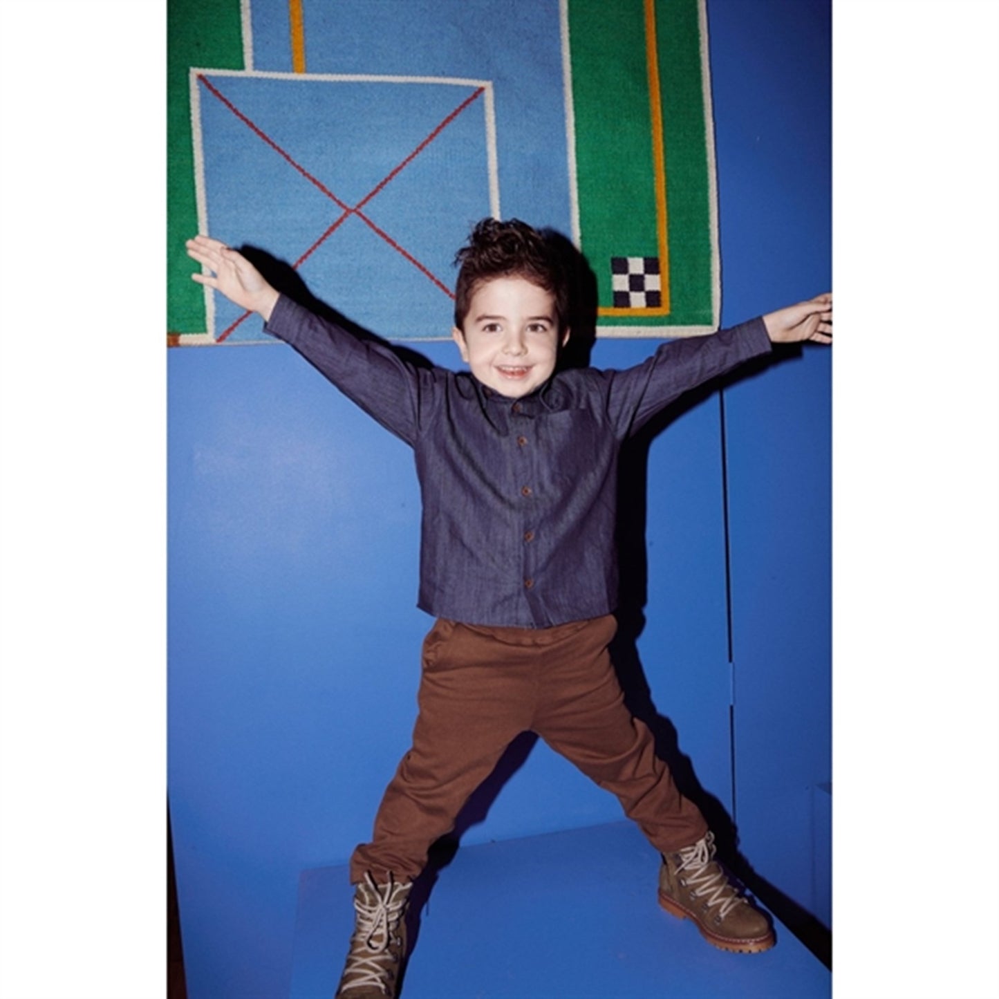 Copenhagen Colors Dk Denim Blue Denim Classic Shirt