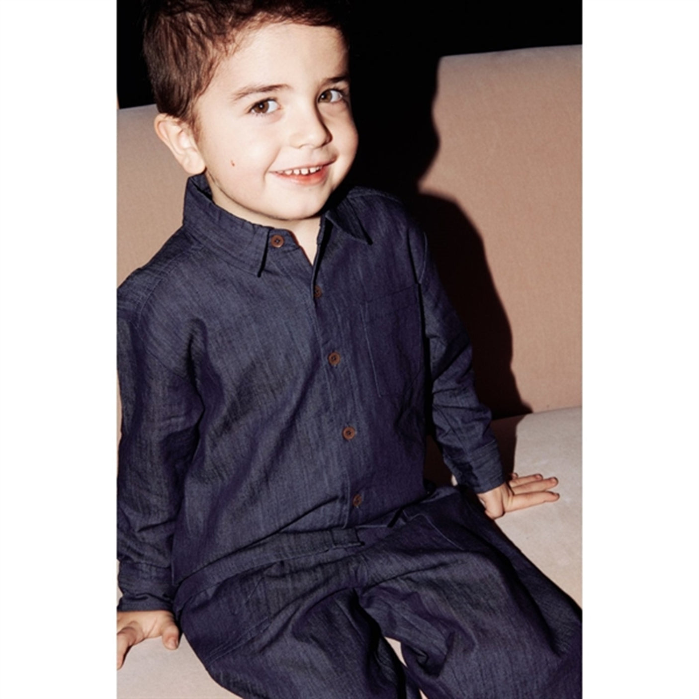 Copenhagen Colors Dk Denim Blue Denim Classic Shirt