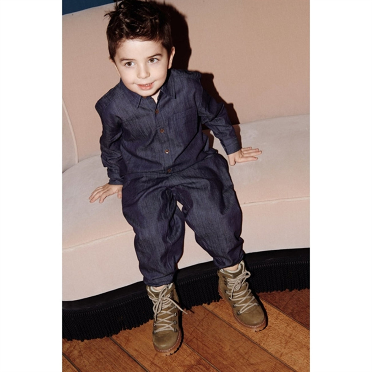 Copenhagen Colors Dk Denim Blue Denim Classic Shirt