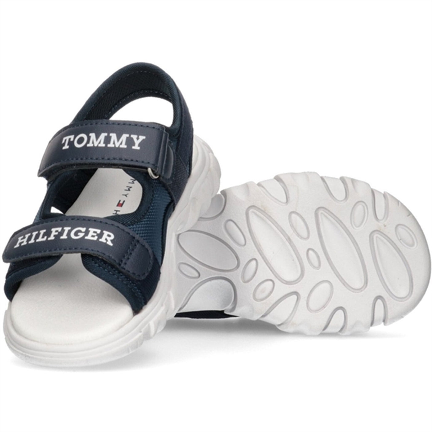Tommy Hilfiger Logo Velcro Sandal Blue