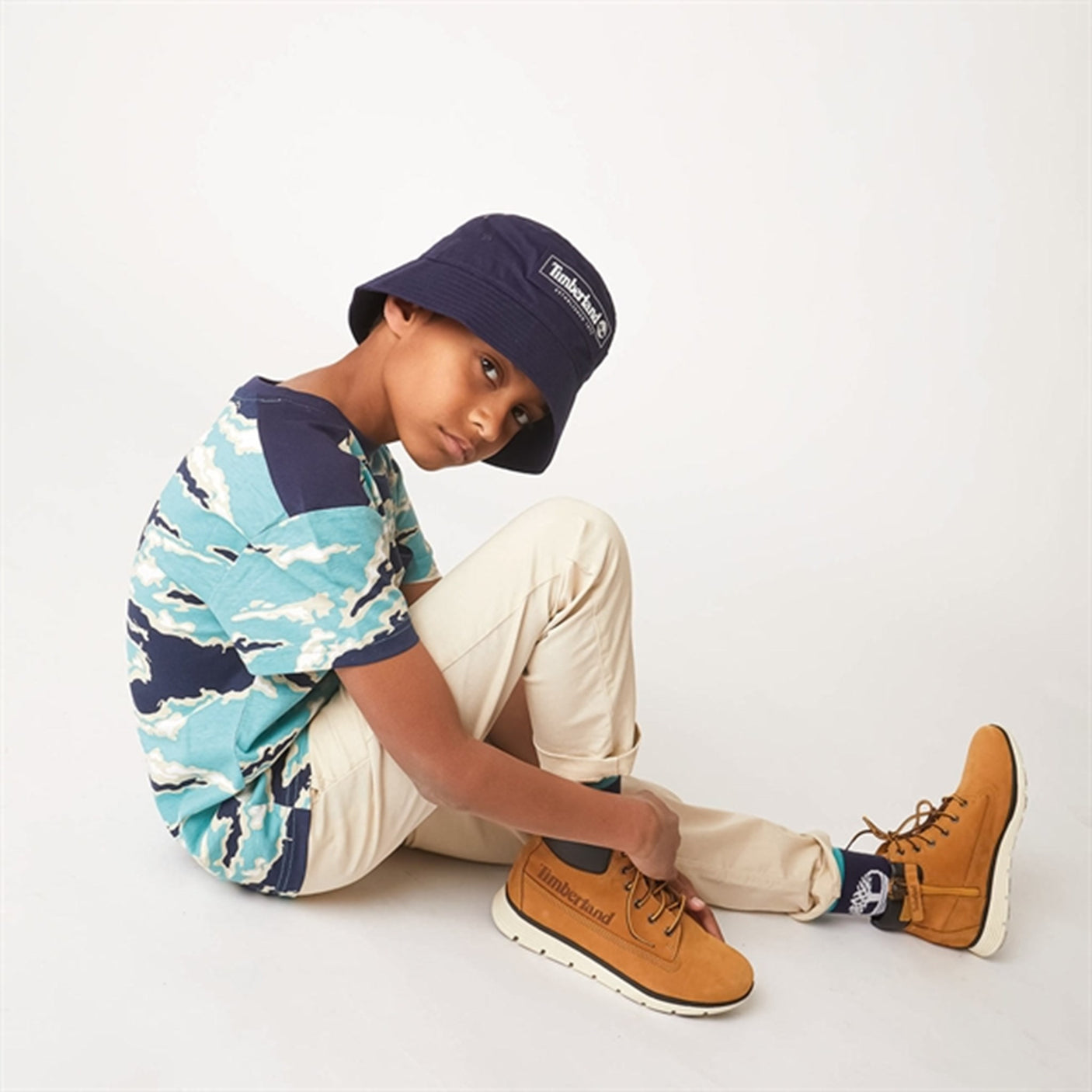 Timberland White Short Sleeve T-shirt