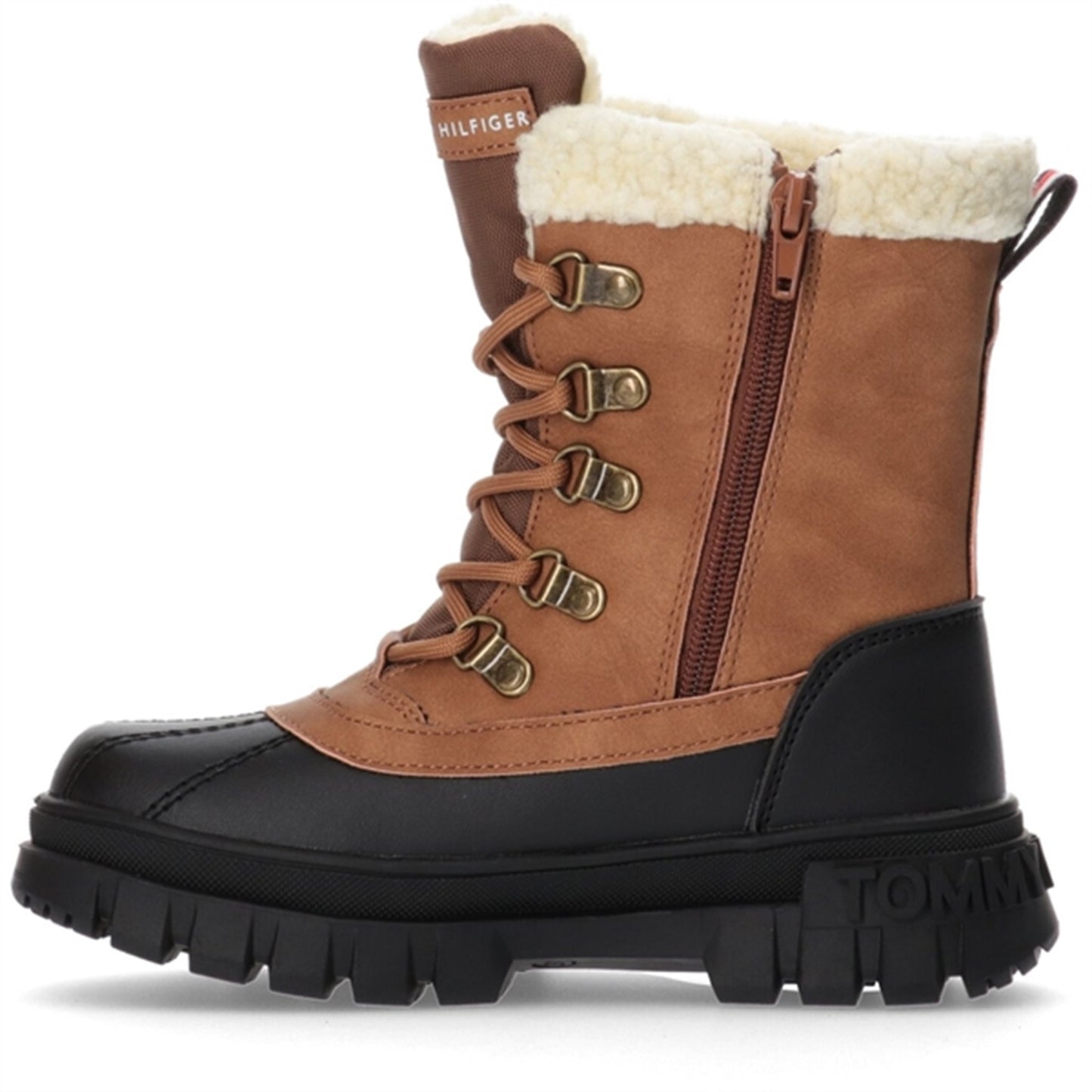 Tommy Hilfiger Lace-Up Bootie Cognac