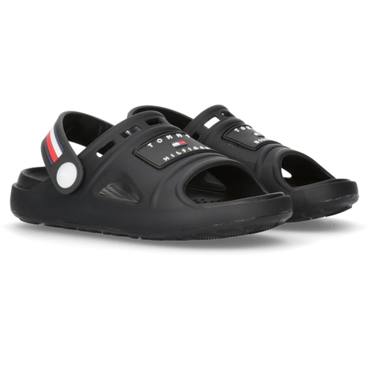 Tommy Hilfiger Stripes Comfy Sandal Black