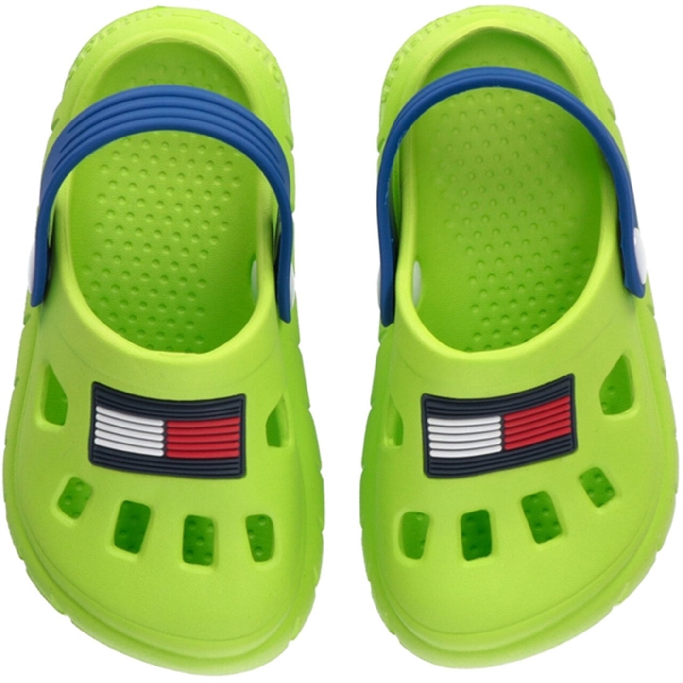 Tommy Hilfiger Flag Comfy Sandal Lime Green/Royal