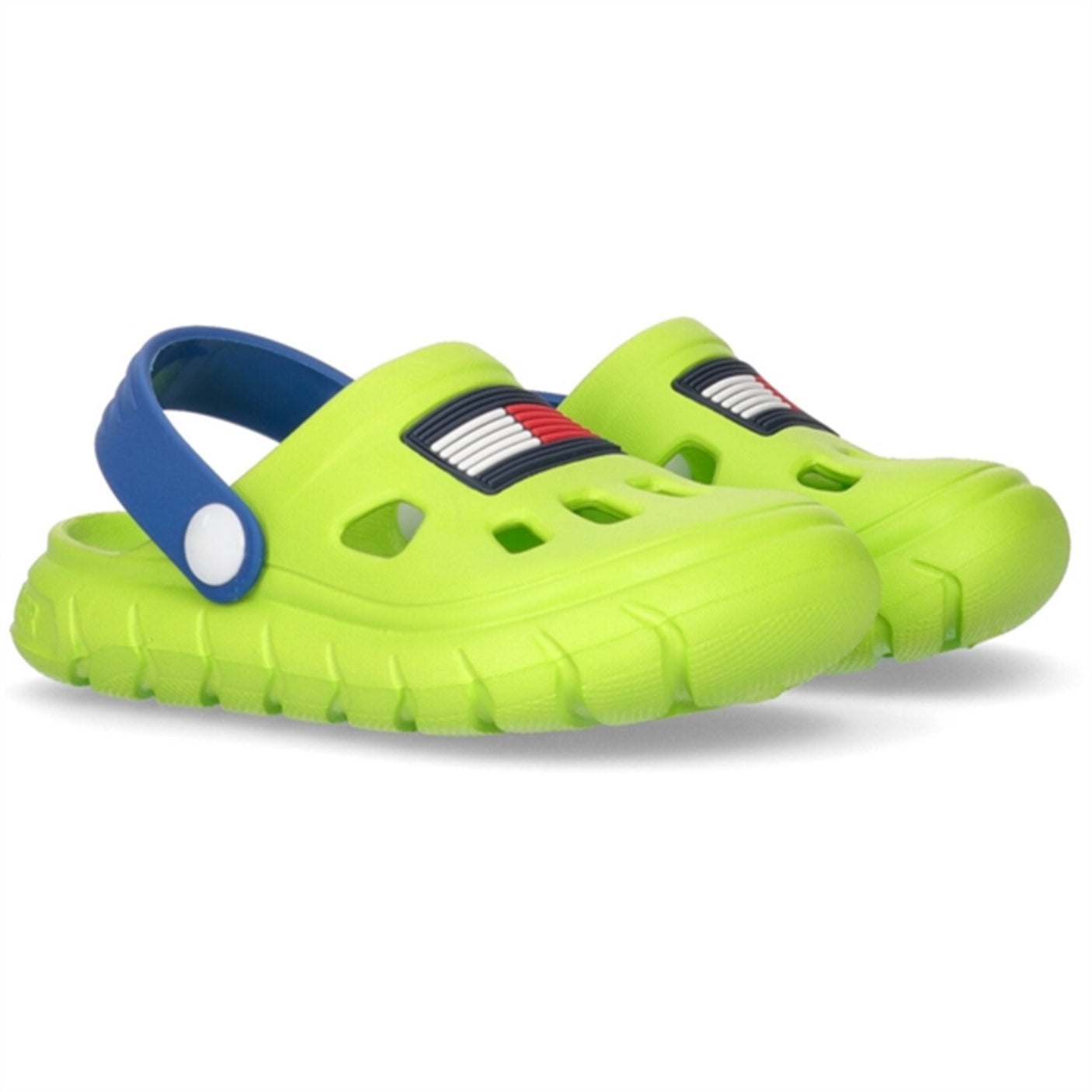Tommy Hilfiger Flag Comfy Sandal Lime Green/Royal