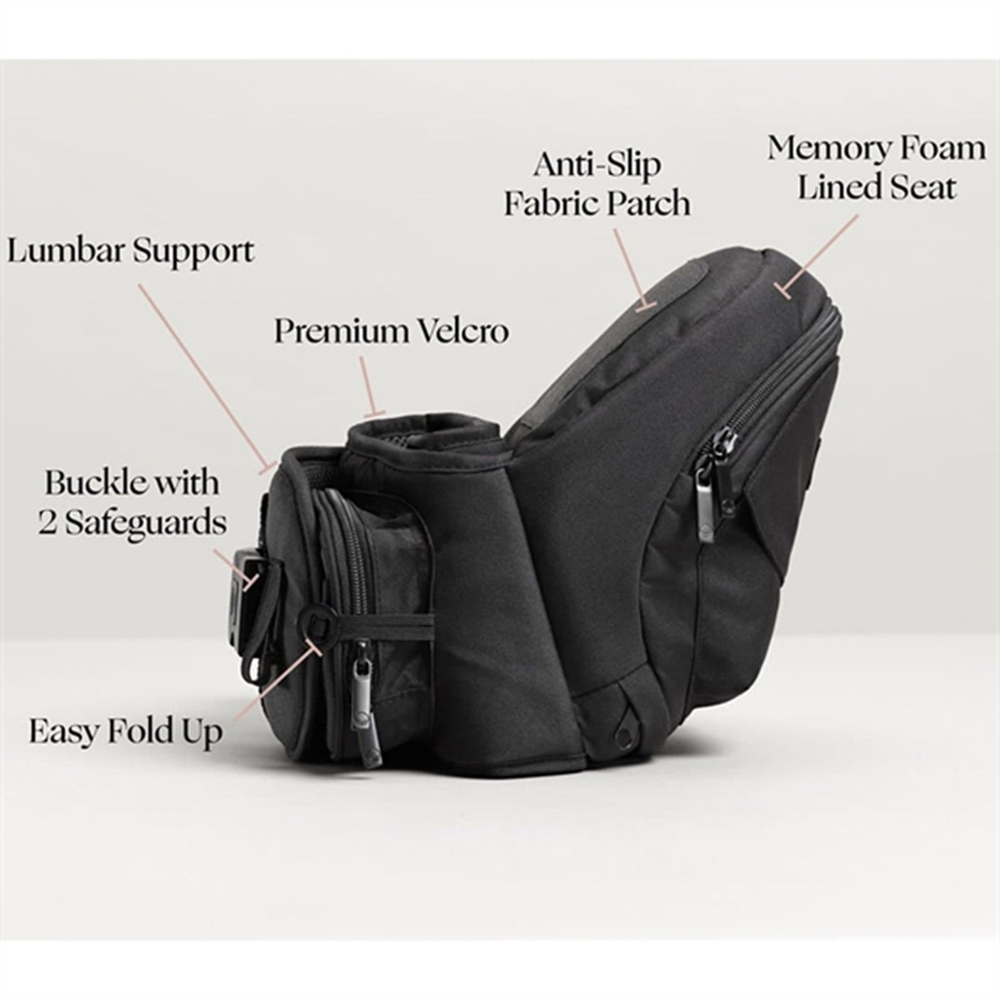 Tushbaby V2 Hip Carrier Black