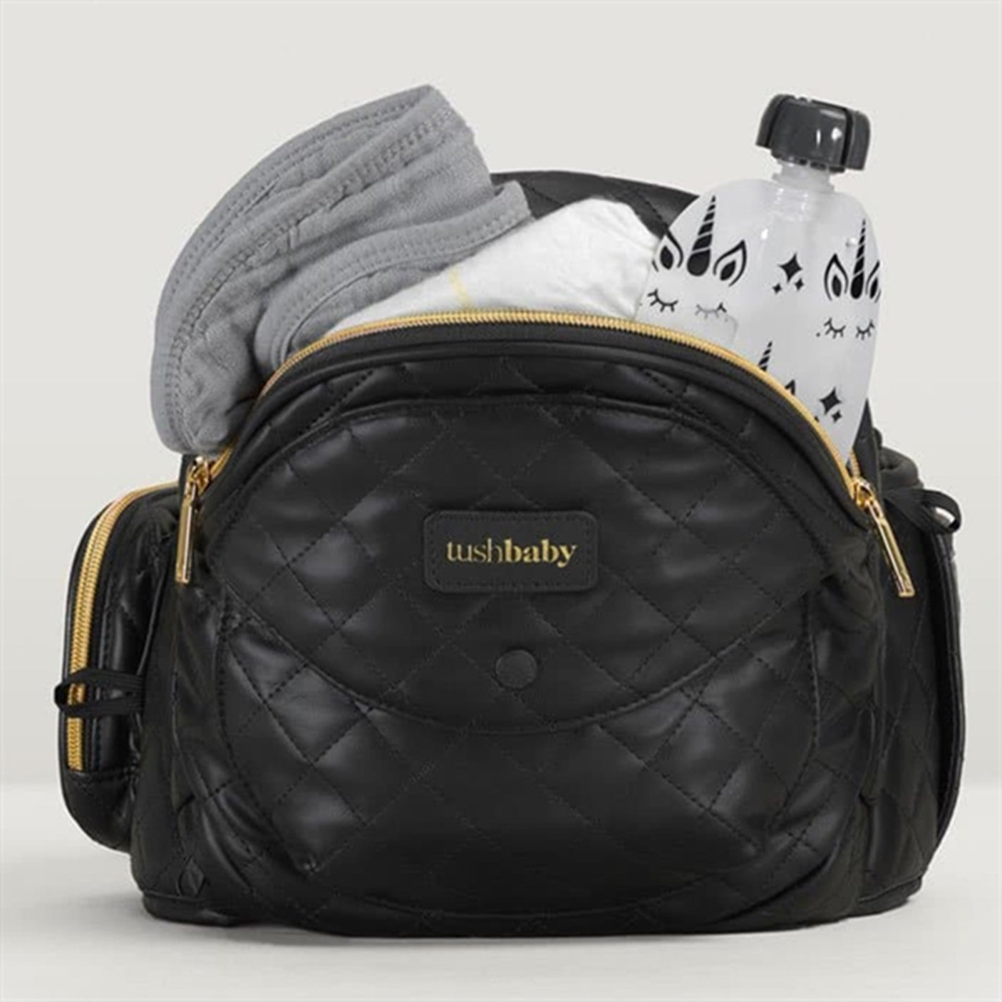 Tushbaby V2 Hip Carrier Vegan Leather Black