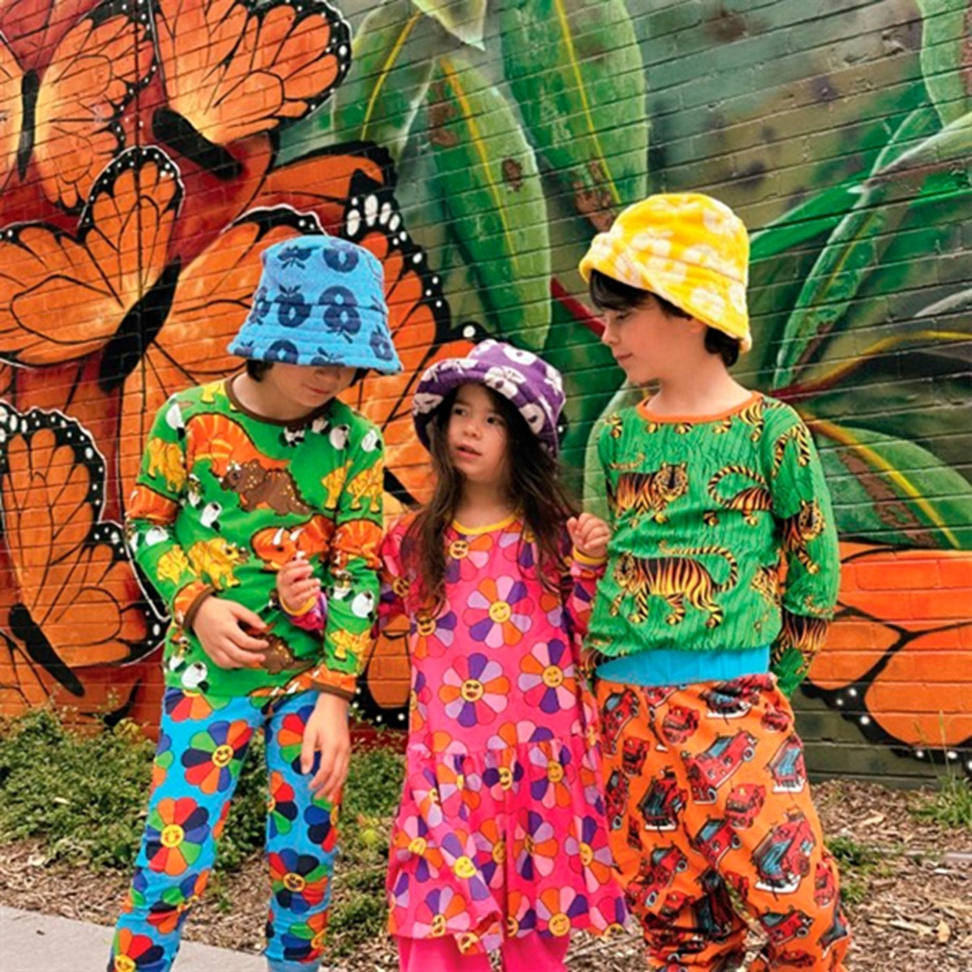 Småfolk Dark Orange Tiger Shirt