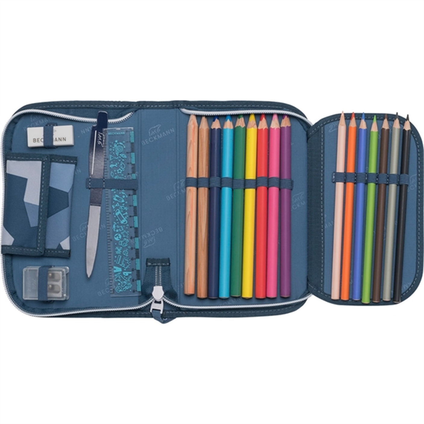 Beckmann Single Section Pencil Case Tiger Race