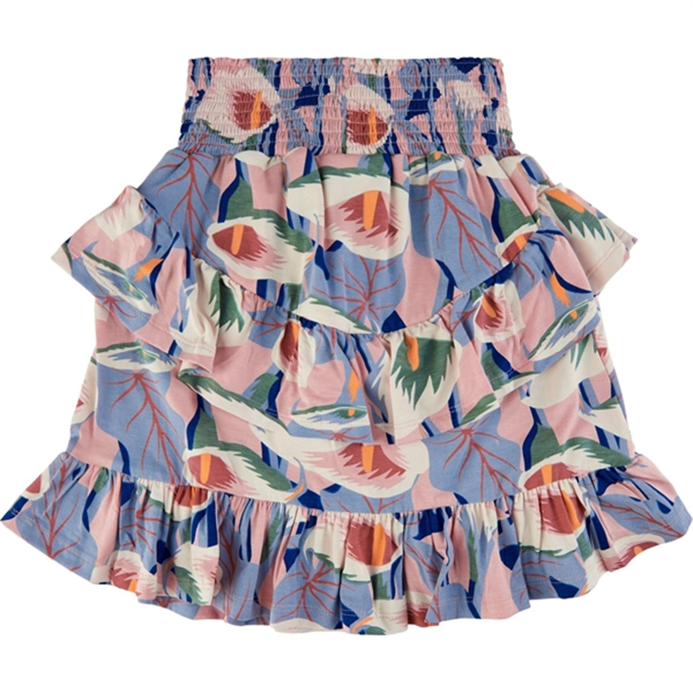 THE NEW Peach Beige Flower AOP Gwyneth Skirt