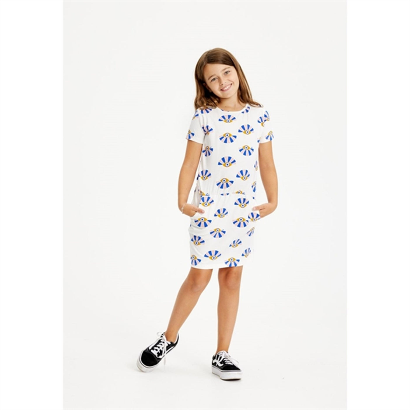 THE NEW White Swan Eye AOP Galiea Dress