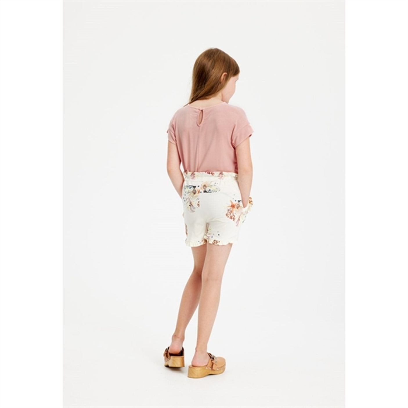 THE NEW White Swan Coral AOP Giselle Shorts