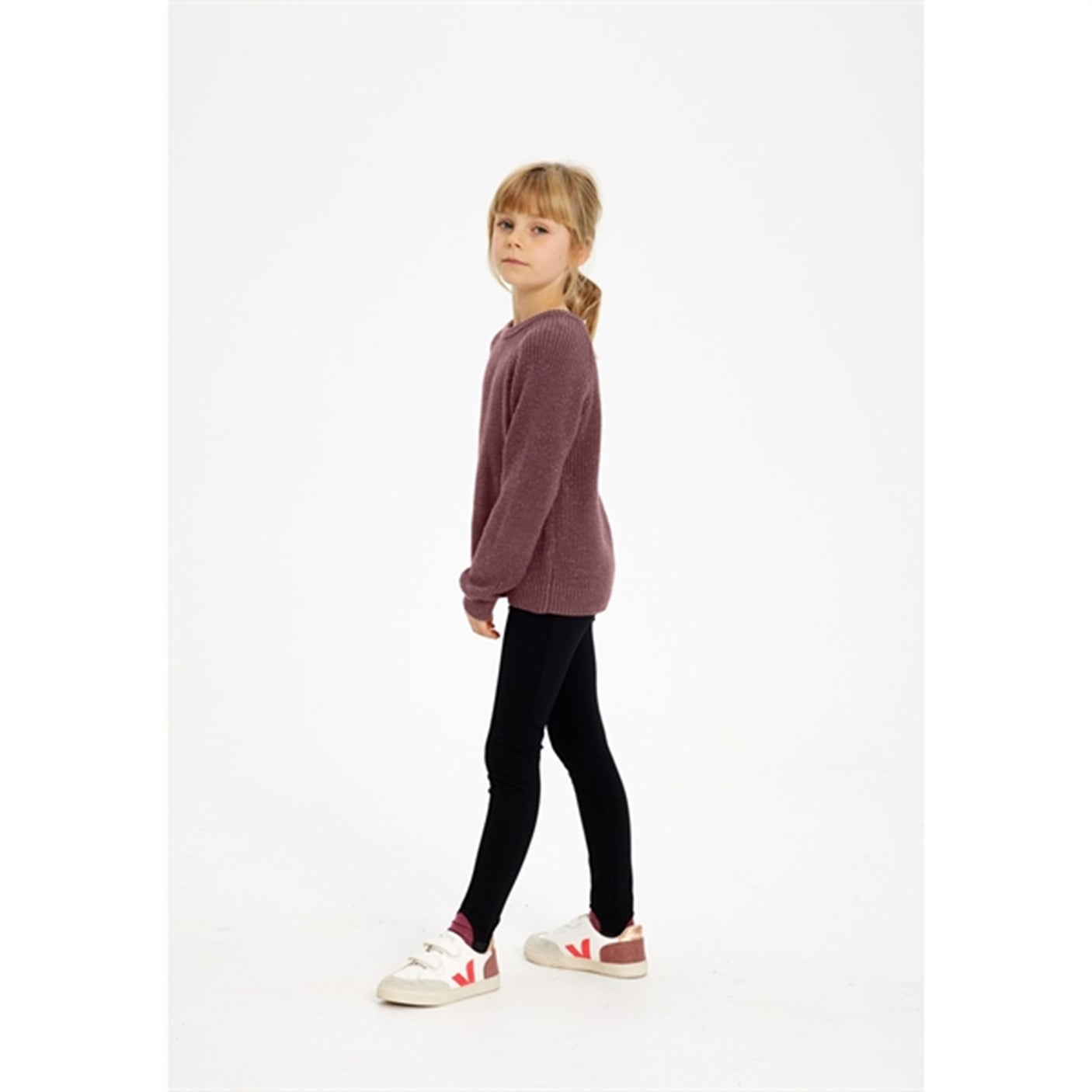 The New Rose Brown Heather Glitter Pullover