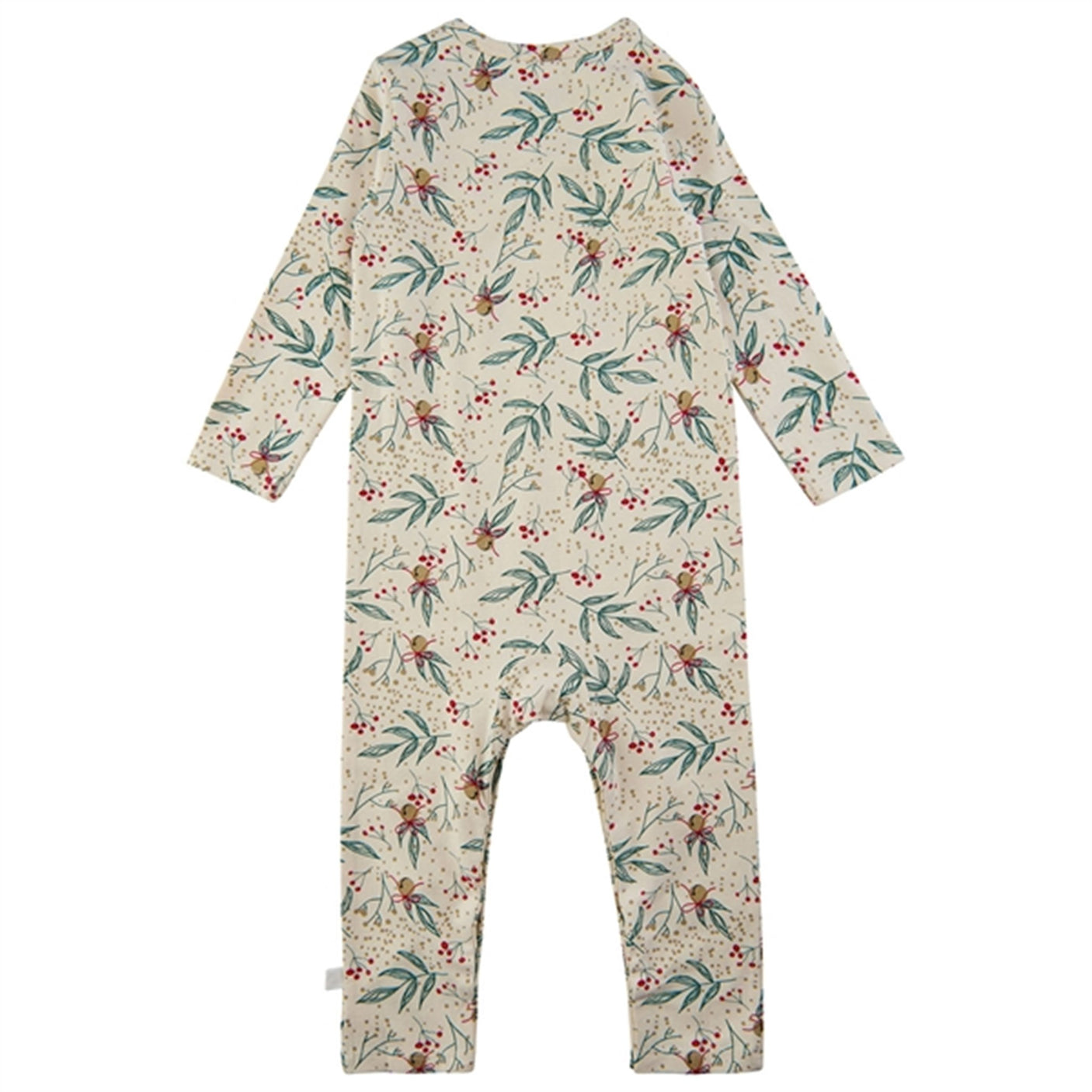 THE NEW Siblings White Swan Bell Aop Holiday Onesie