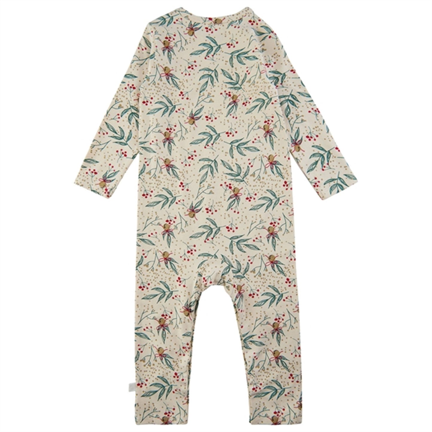 THE NEW Siblings White Swan Bell Aop Holiday Onesie