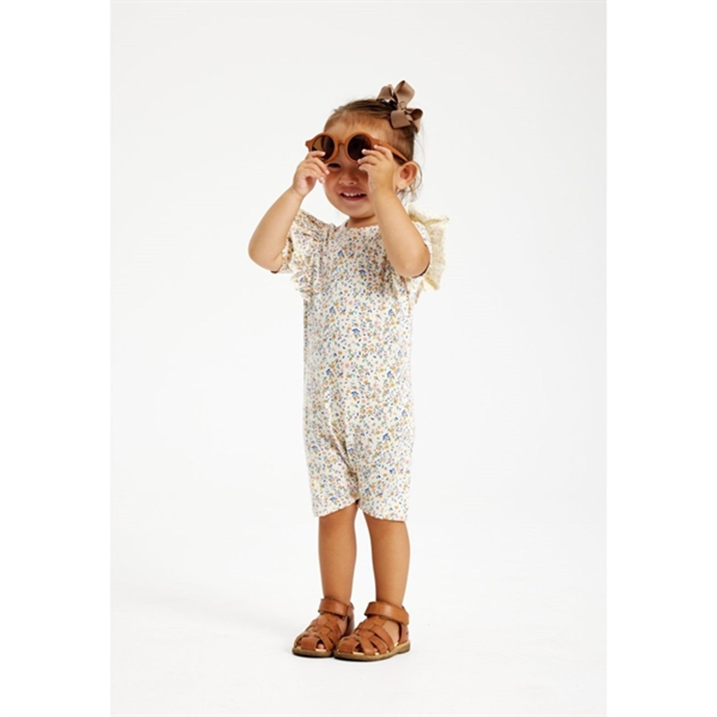 THE NEW Siblings White Swan Tiny Flower AOP Geraldine Jumpsuit