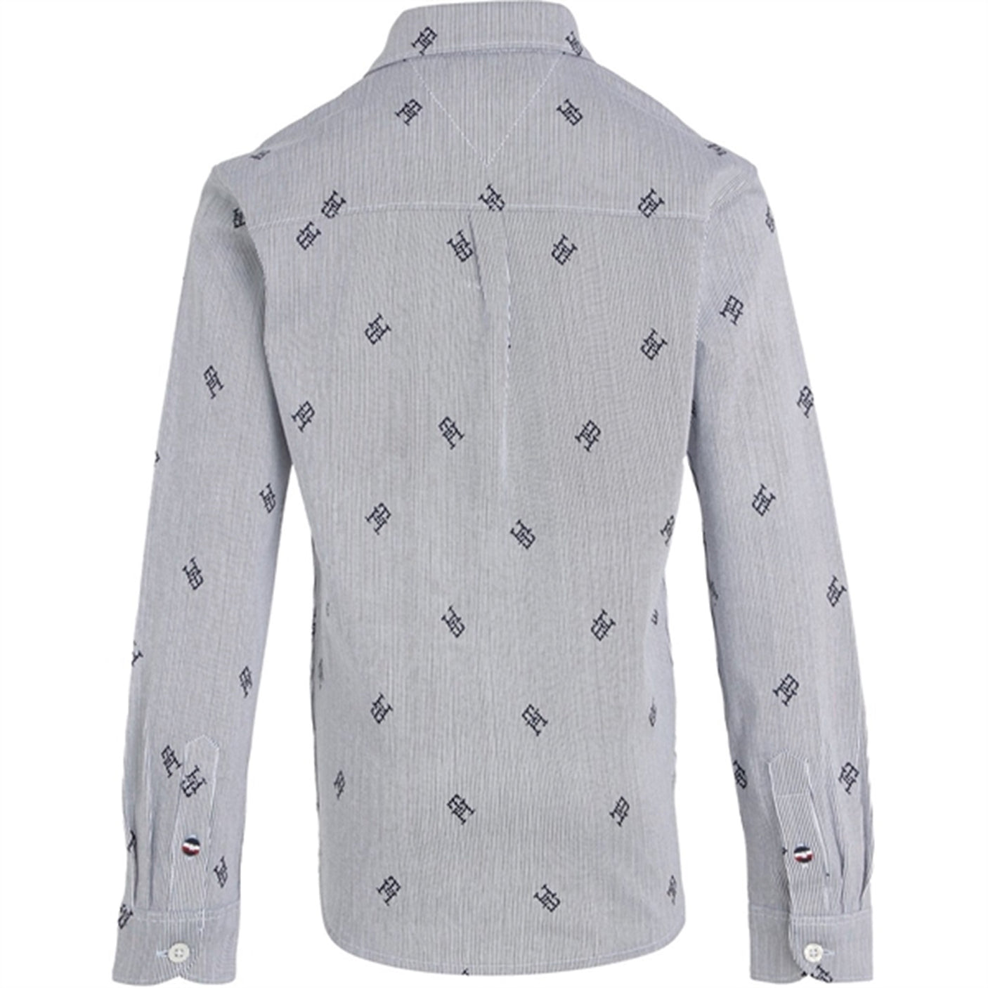 Tommy Hilfiger Allover Monogram Shirt Blue Stripe