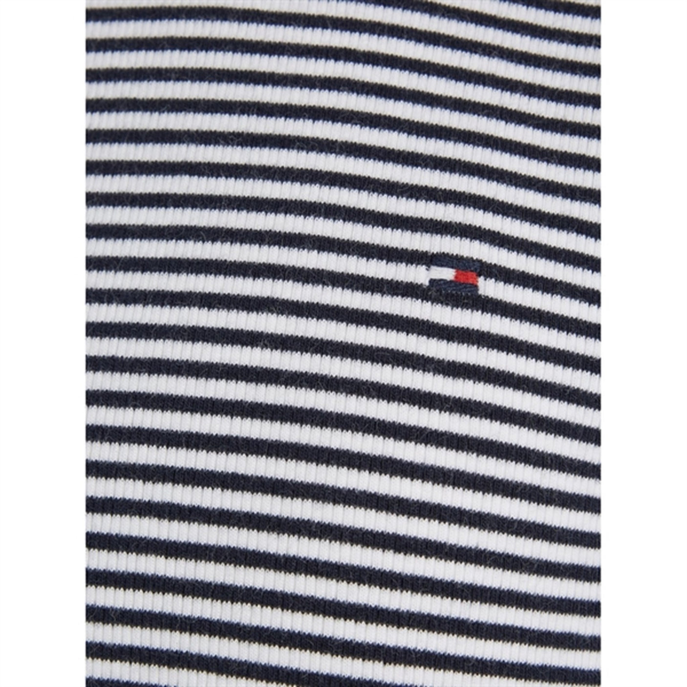 Tommy Hilfiger Stripe Mock Blouse White / Desert Sky Stripe