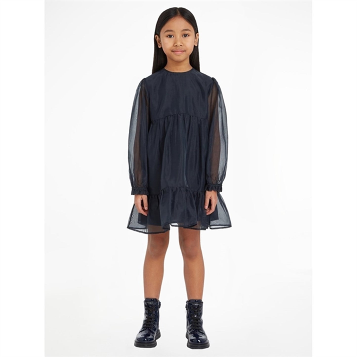 Tommy Hilfiger Festive Organza Dress Desert Sky