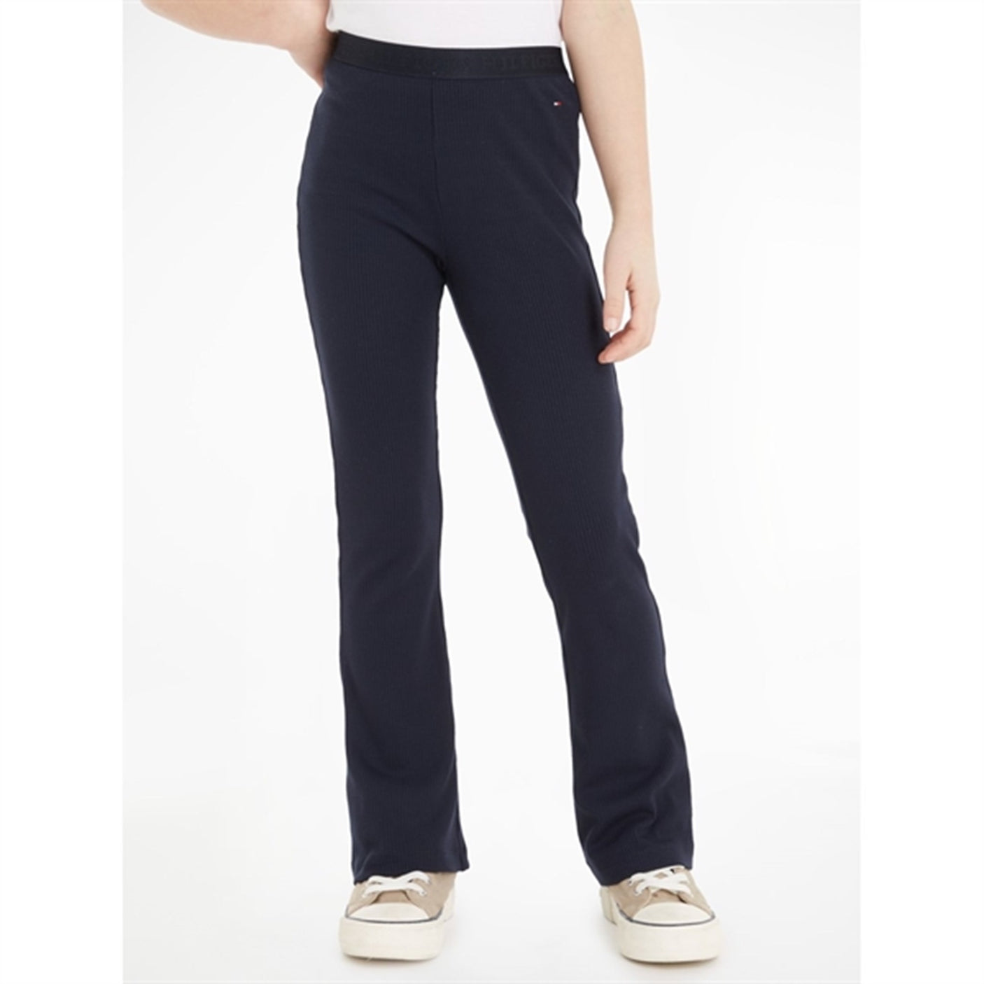 Tommy Hilfiger Branded Rib Tape Leggings Desert Sky