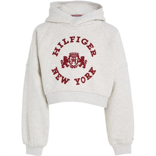 Tommy Hilfiger Crest Hoodie New Light Grey Heather