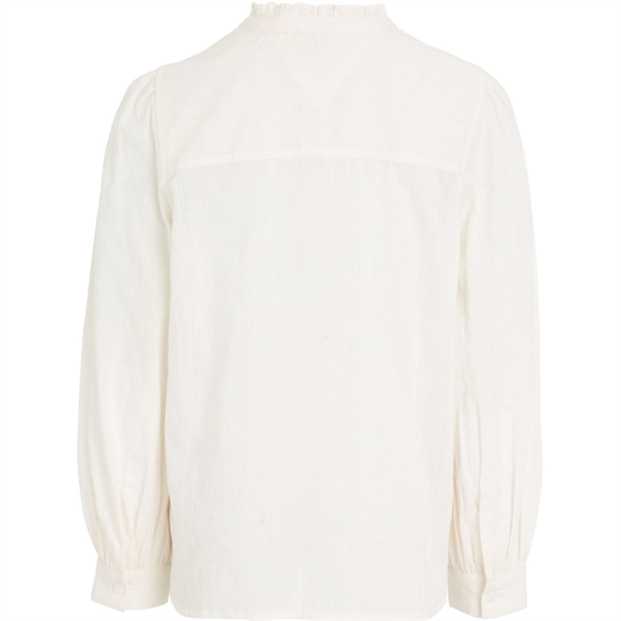 Tommy Hilfiger Ladder Lace Shirt with Frill Collar Ancient White