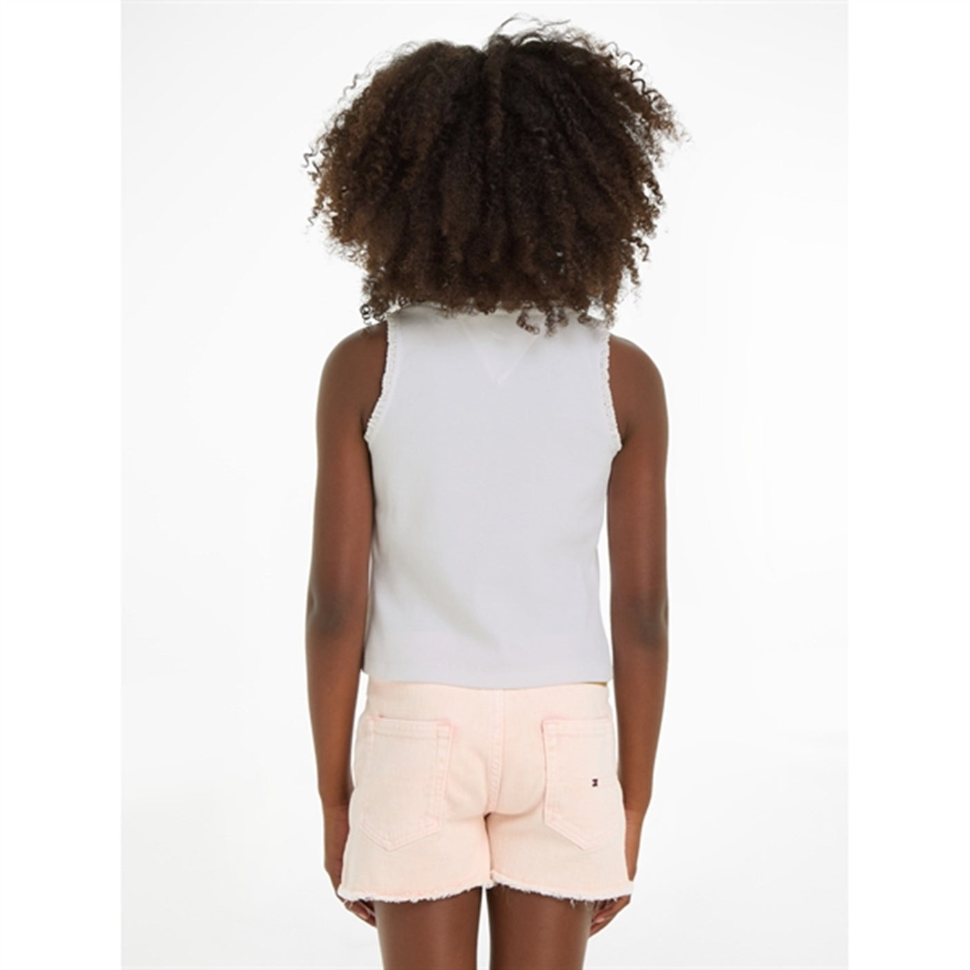 Tommy Hilfiger Essential Rib Lace Tank Top White