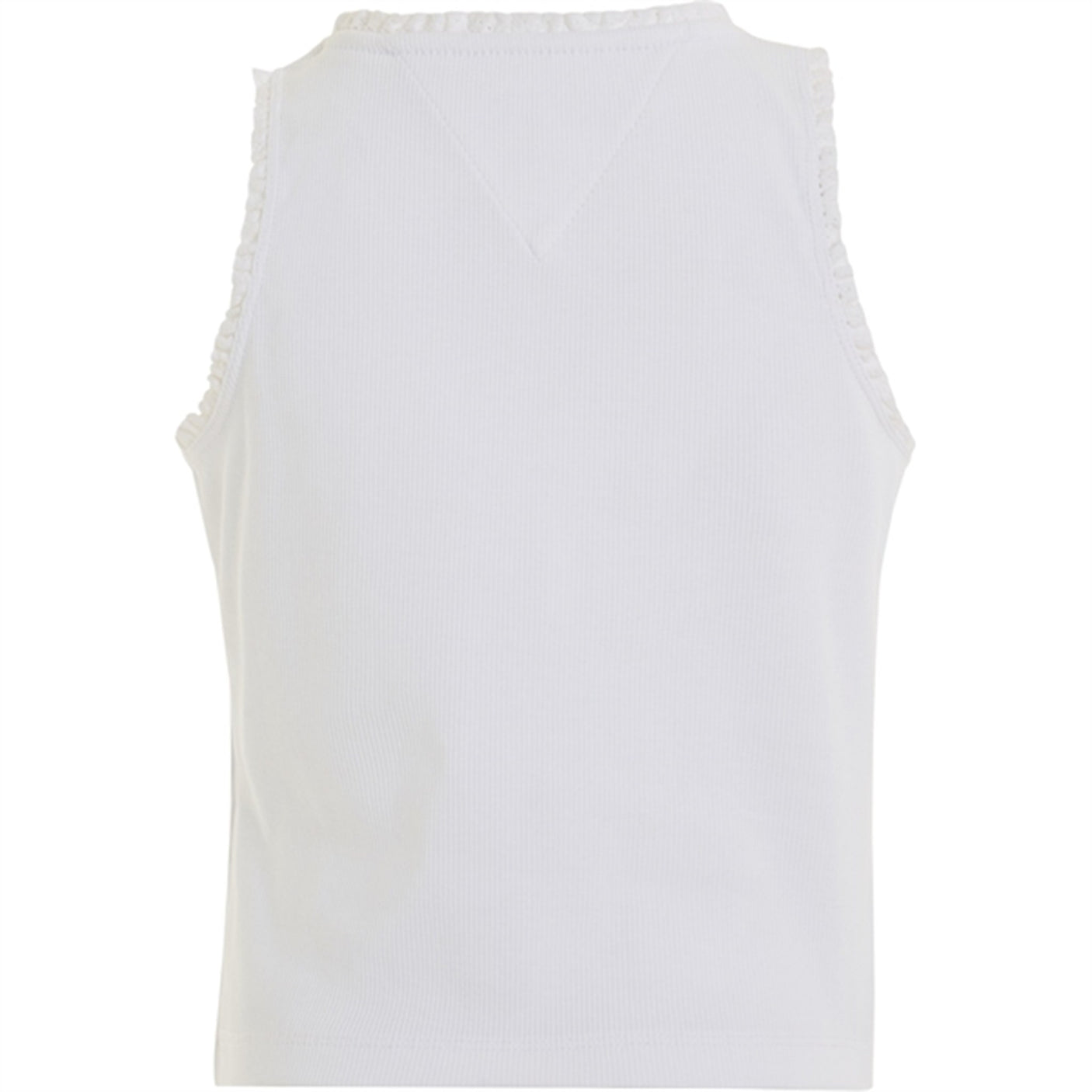 Tommy Hilfiger Essential Rib Lace Tank Top White