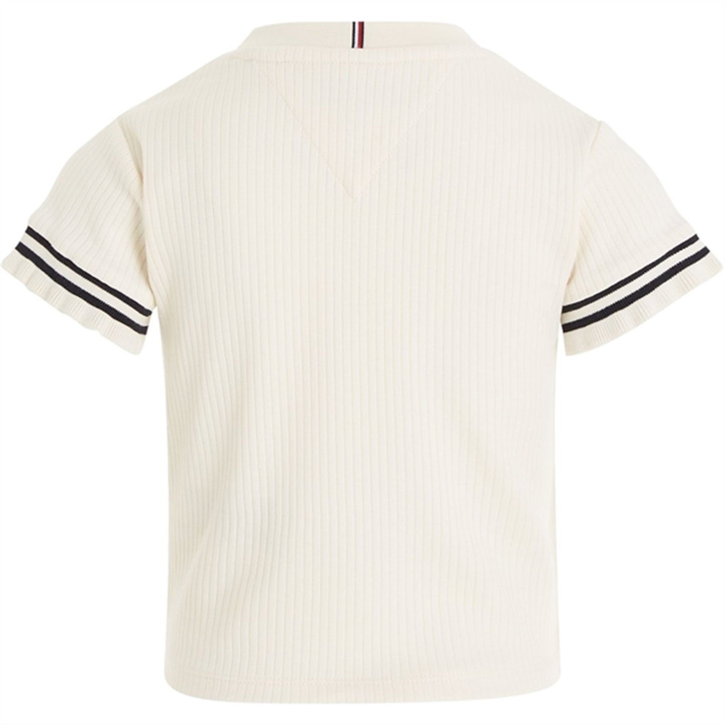 Tommy Hilfiger Ruffle Rib Knit Top Calico