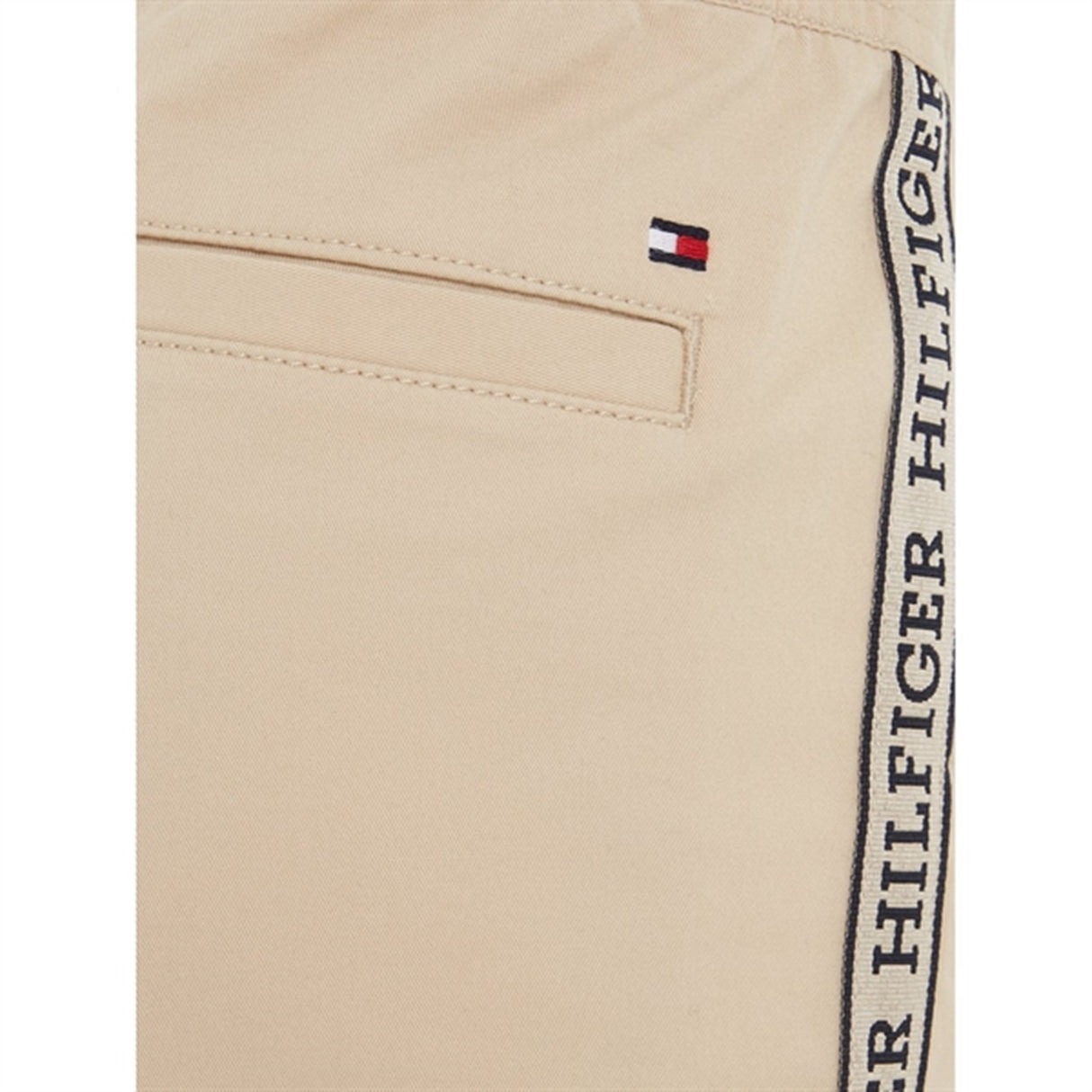 Tommy Hilfiger Monotype Tape Pull On Pants White Clay