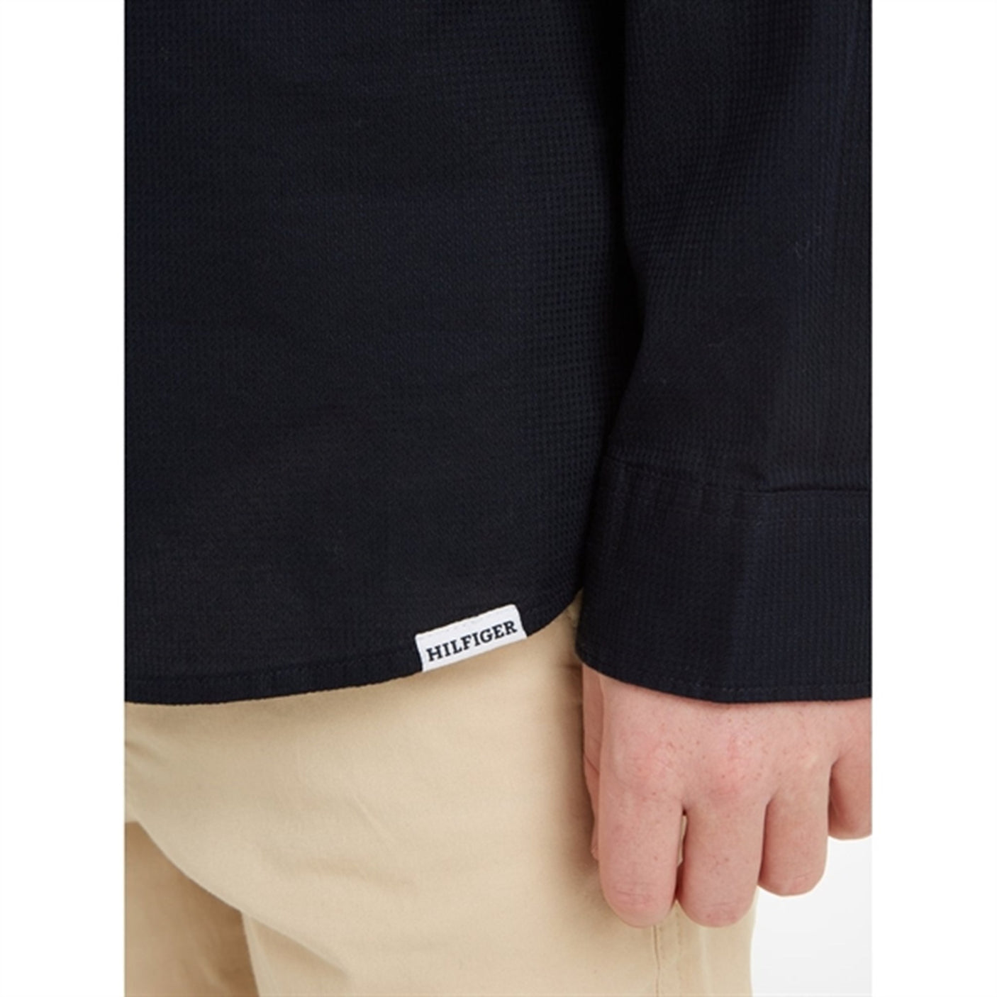 Tommy Hilfiger Solid Waffle Shirt Desert Sky