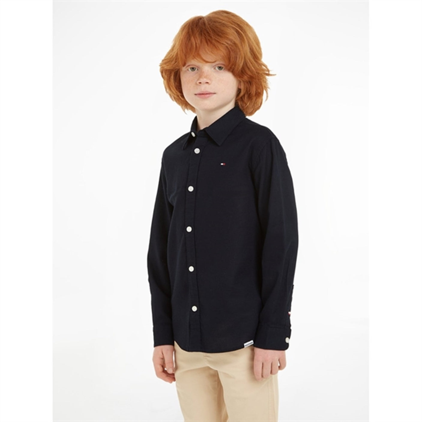 Tommy Hilfiger Solid Waffle Shirt Desert Sky