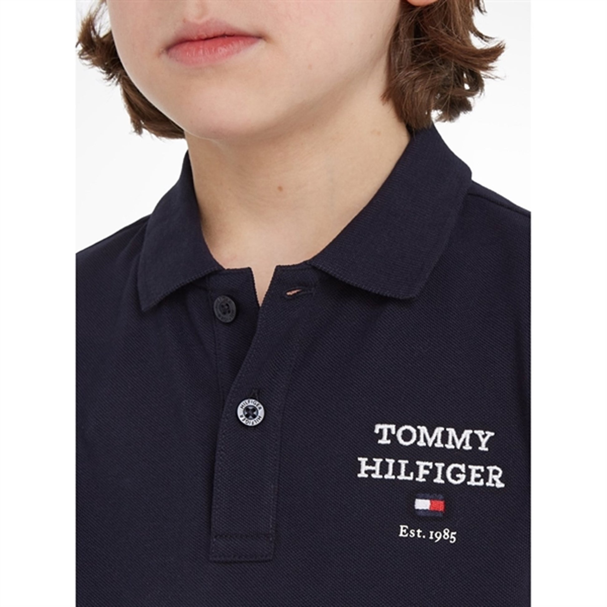 Tommy Hilfiger Th Logo SS Polo Desert Sky