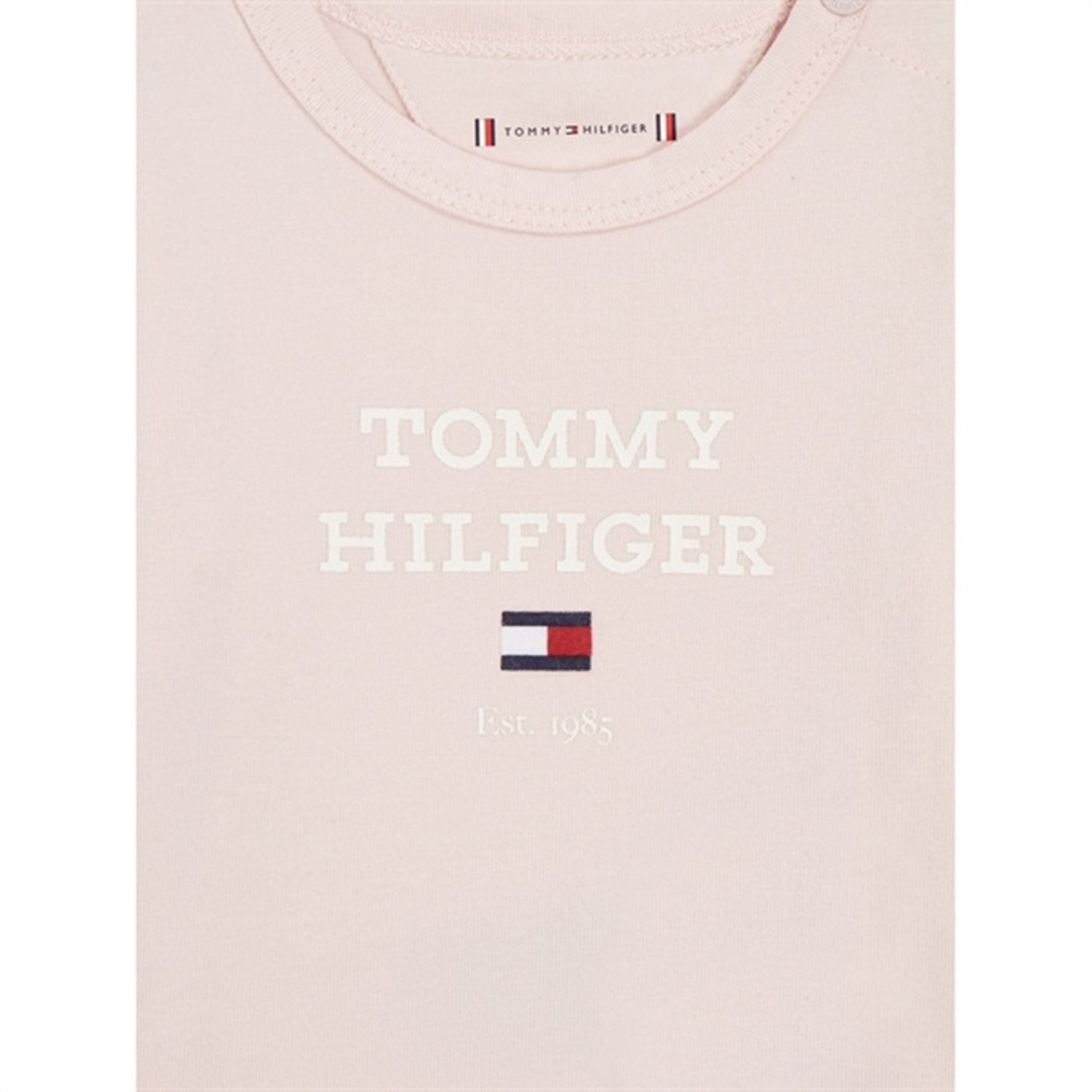Tommy Hilfiger Baby Th Logo LS Body Whimsy Pink