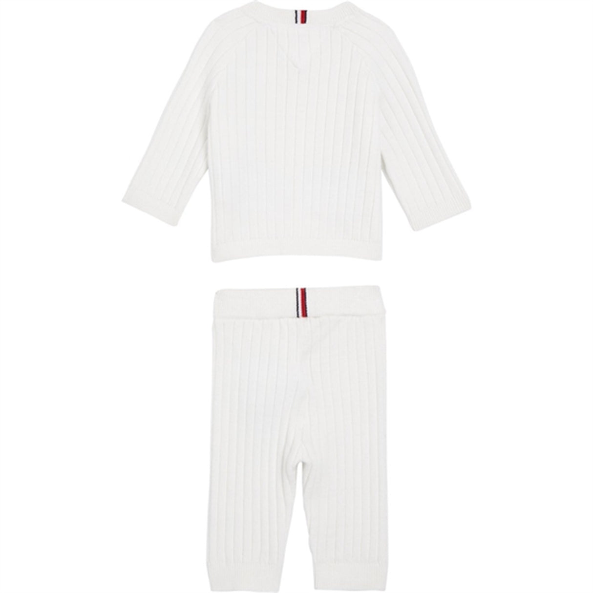 Tommy Hilfiger Baby Rib Striktrøje Sæt Giftbox White