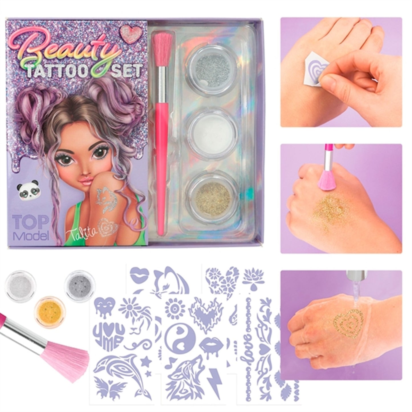 TOPModel Glitter Tattoo Set Beauty and Me